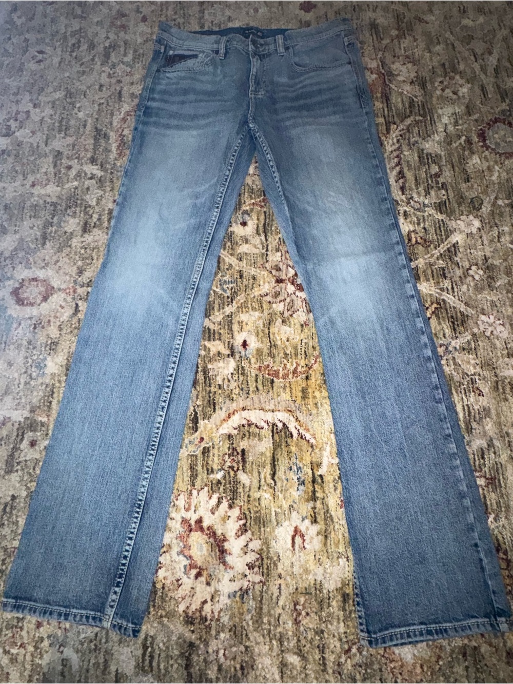 Rank 45 Men's Light Blue Bootcut Jeans - 36x34